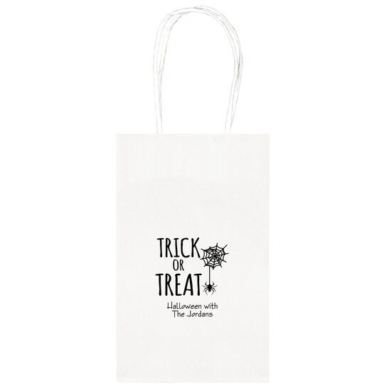 Trick or Treat Spider Medium Twisted Handled Bags